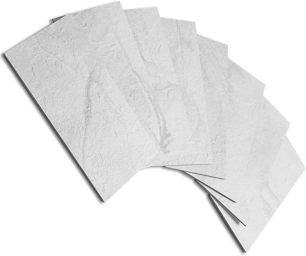 100 Piece Peel and Stick PVC Tile, 3 Inch x 6 Inch Dover Gray, Pack of 2 N580