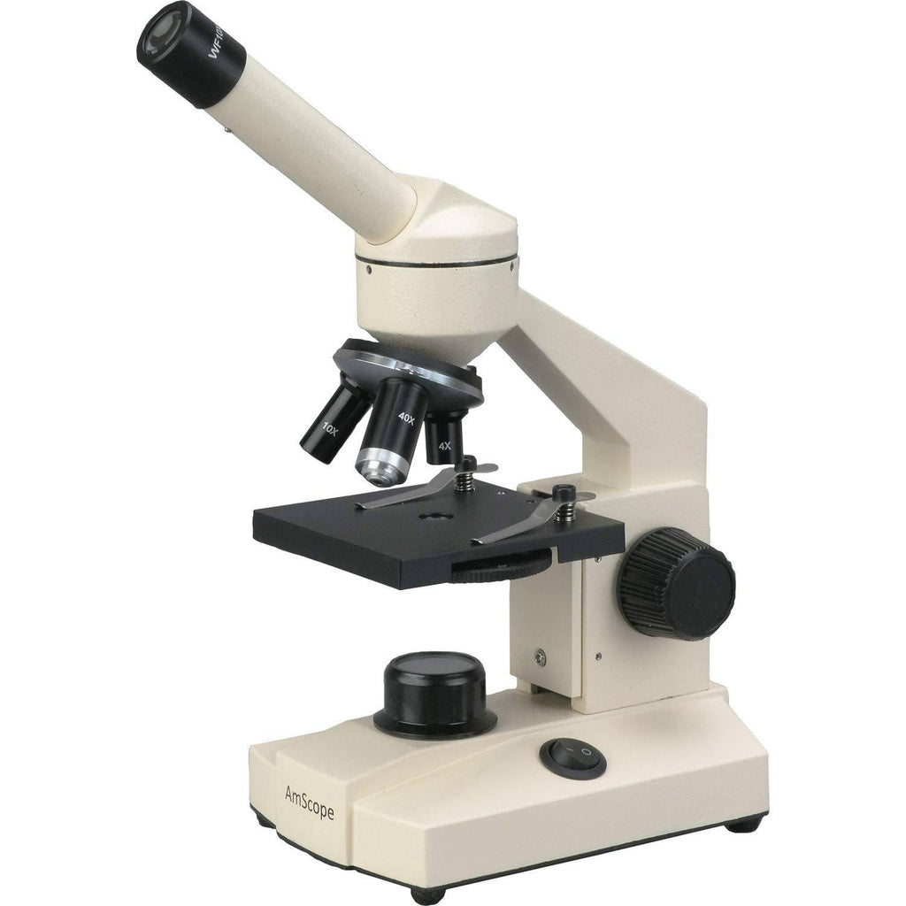 All-Metal All Optical Glass Lens Student Biological Field Microscope with LED Light H7057