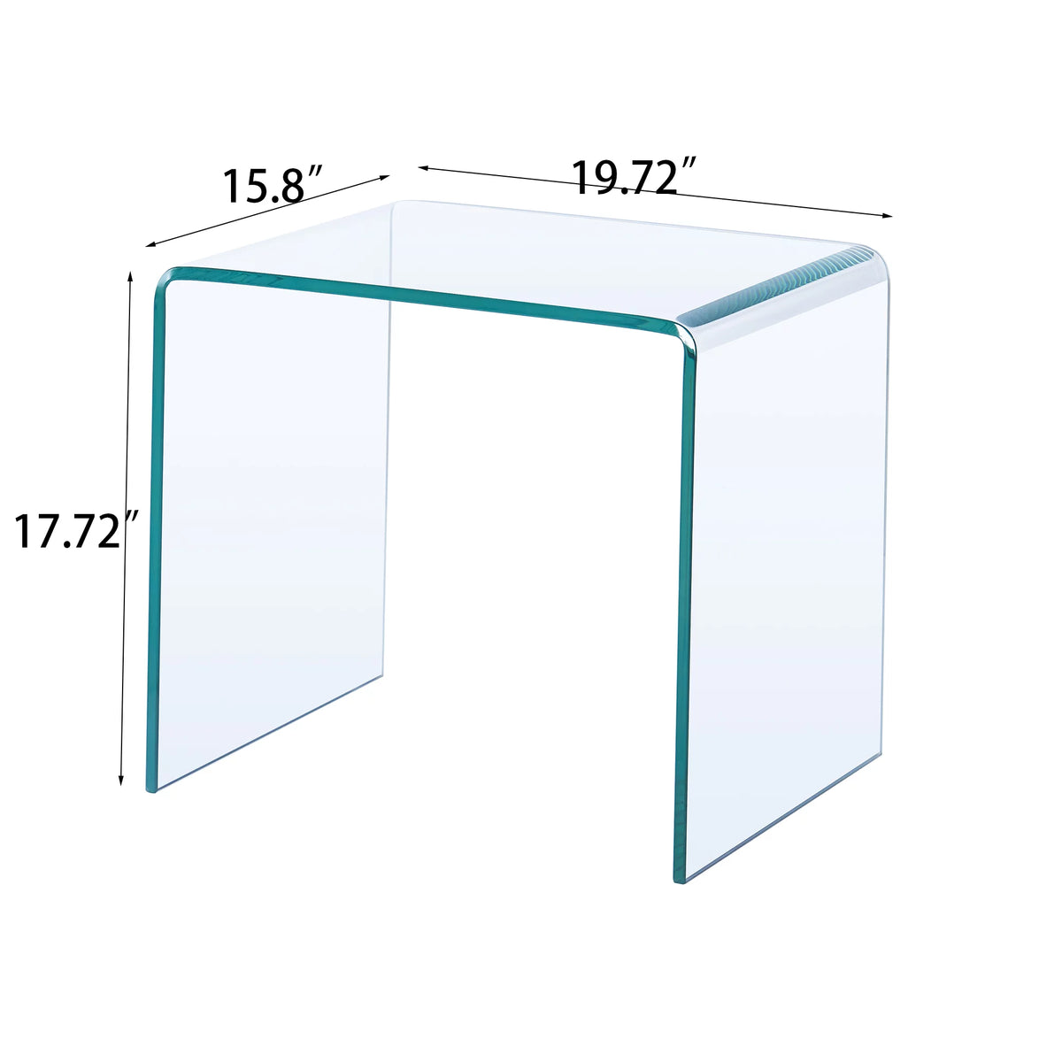 Clear Glass Side & End Table R13402