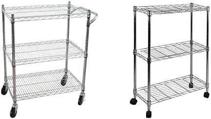 Chrome 3-Tier Heavy Duty Utility Cart U6564