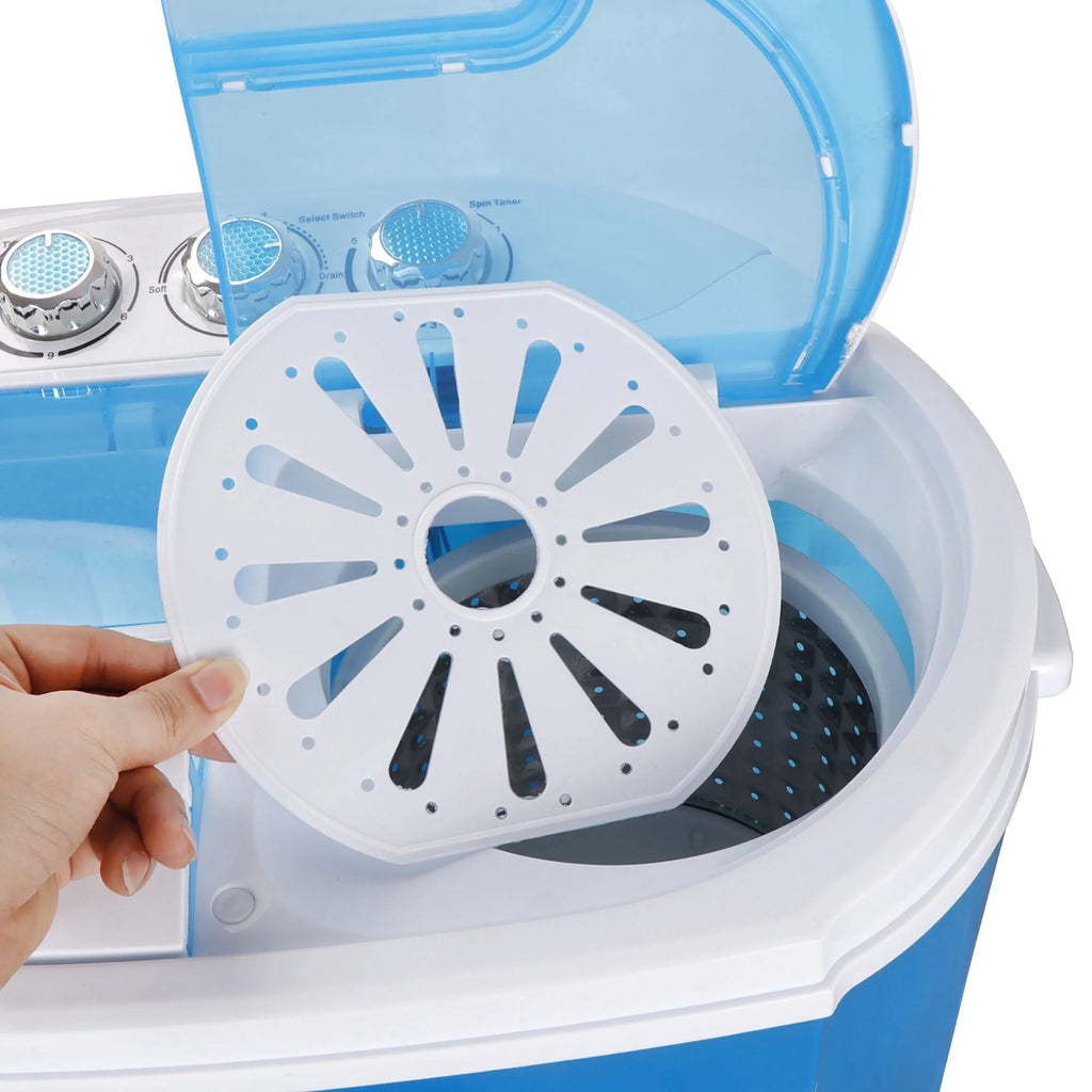 Portable Compact Washer 10lbs Blue White P36125