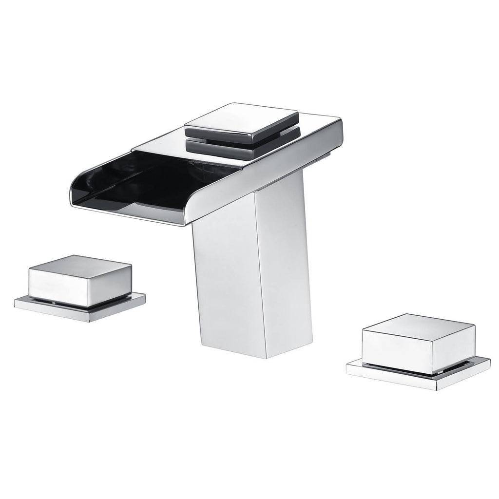 Chrome 8-Inch LED Widespread Bathroom Sink Faucet H276