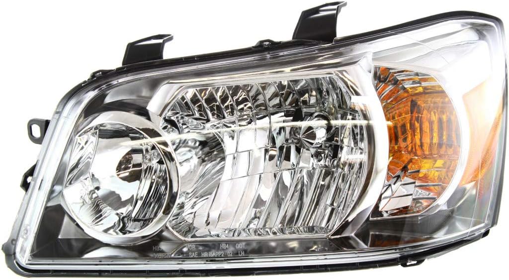 Headlight Assembly Pair for Toyota Highlander 2004 2005 2006 Halogen B5937
