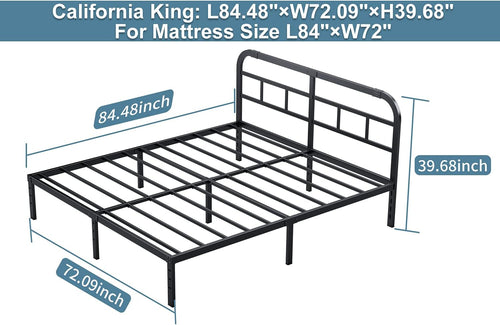 14” Heavy Duty Metal Bed Frame, California King R9406