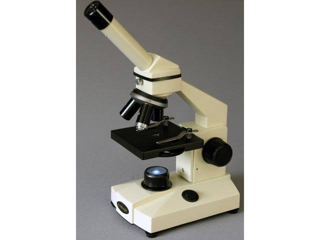 All-Metal All Optical Glass Lens Student Biological Field Microscope with LED Light H7057