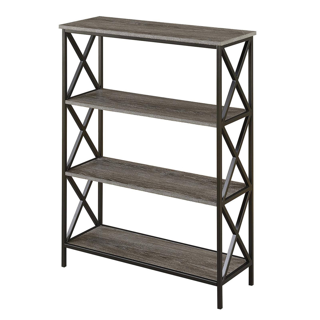 Weathered Gray 4 Tier Bookcase D88147