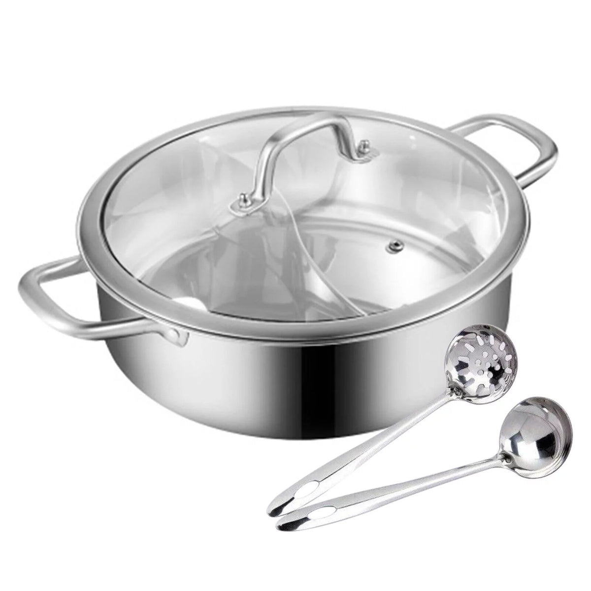 Stainless Steel Shabu Hot Pot Compatible Pot U854220