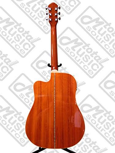 Flame Yellow Sunburst Dreadnought Guitar C50922