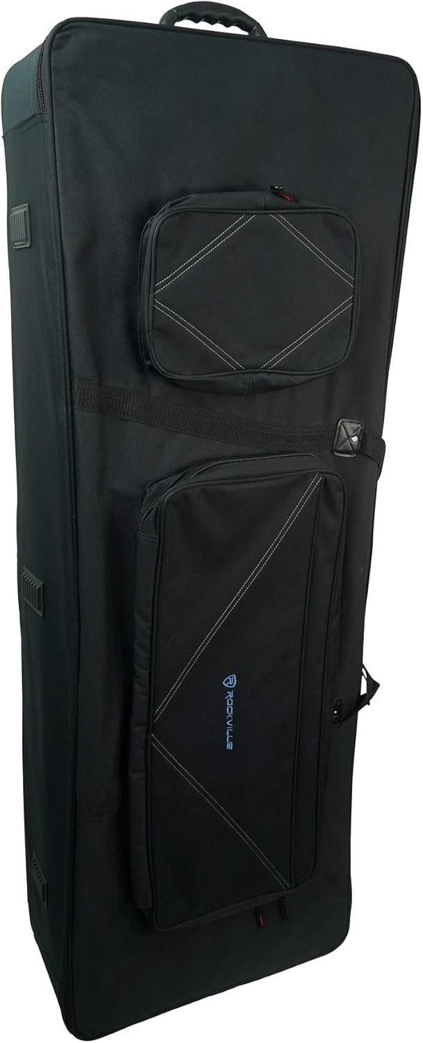 Rolling Bag 61 Slim Keyboard Case with Wheels and Large Pocket C199786