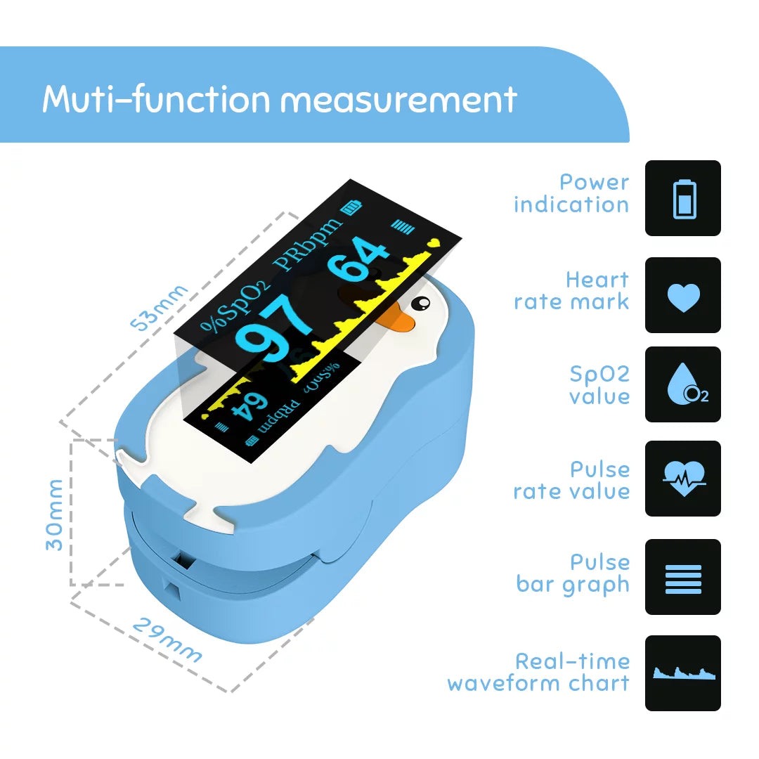 Blue Fingertip Pulse Oximeter P176380