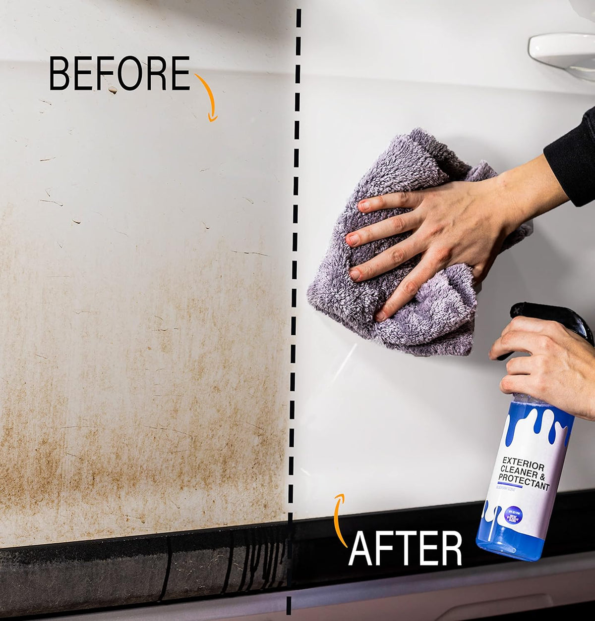Car Cleaning Kit with Car Soap, Tire Shine, Tire & Wheel Cleaner, Pack of 2 B946638