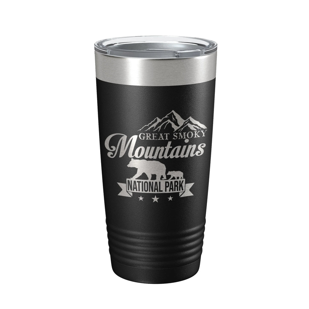 Black Insulated Laser Engraved Travel Mug 20 oz N525