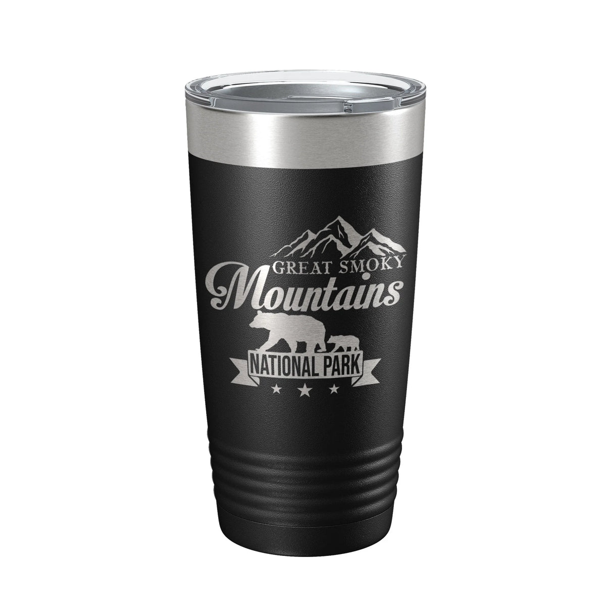 Black Insulated Laser Engraved Travel Mug 20 oz N525