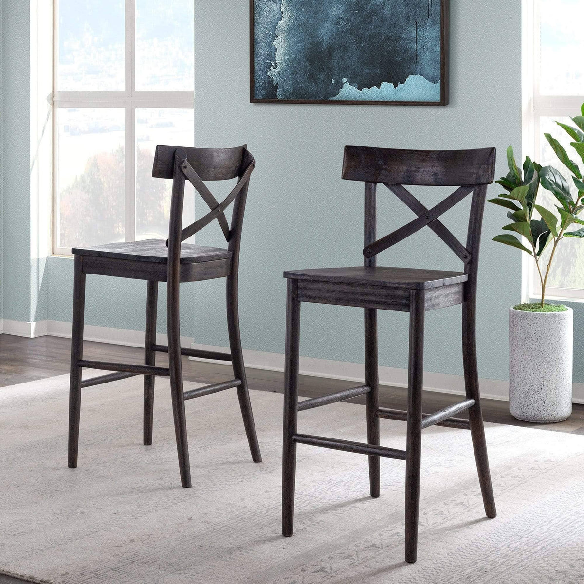 30 inch Brown Bar Stool F85418