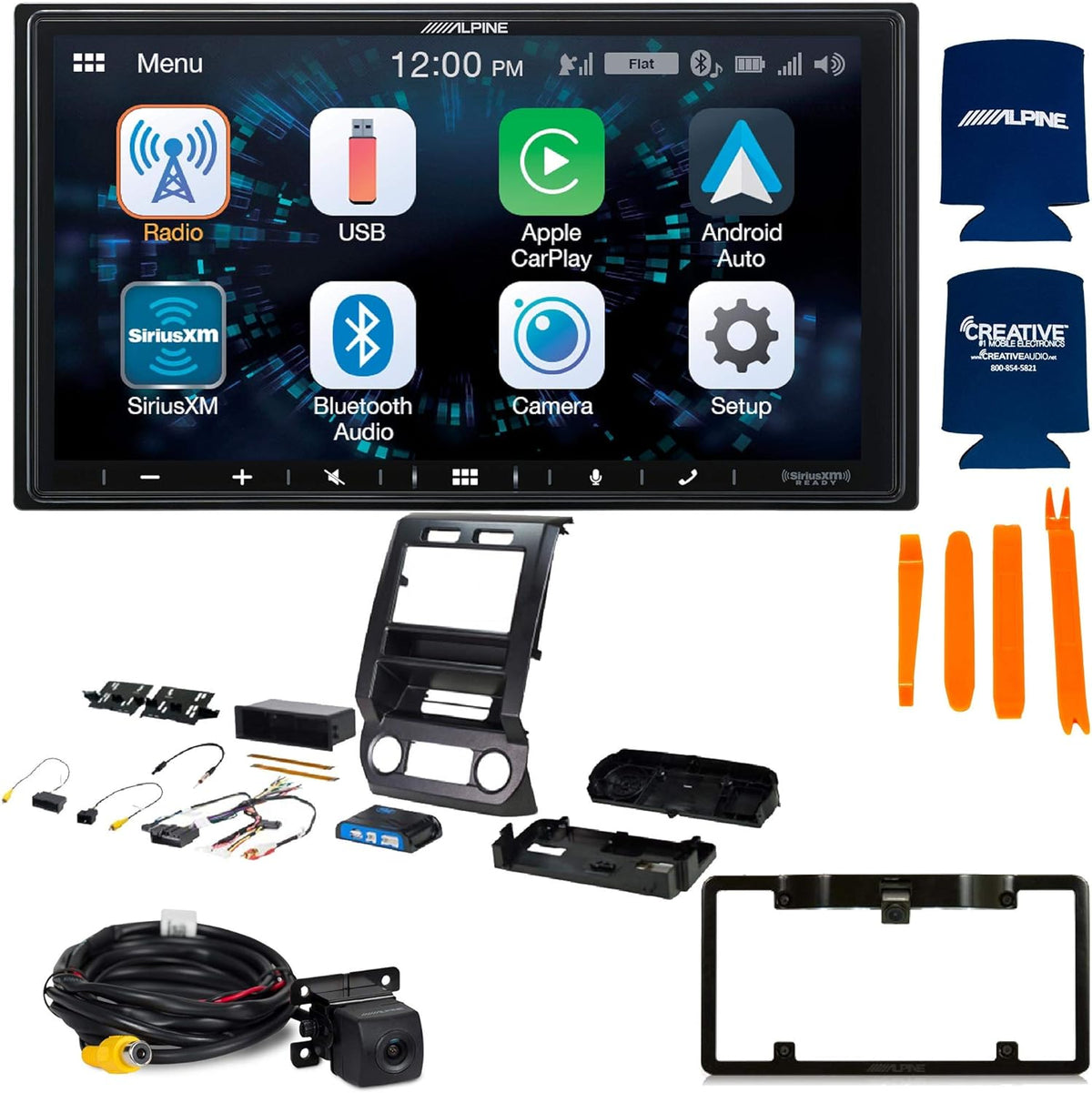 7 Receiver with Backup Camera and License Plate Frame N8931