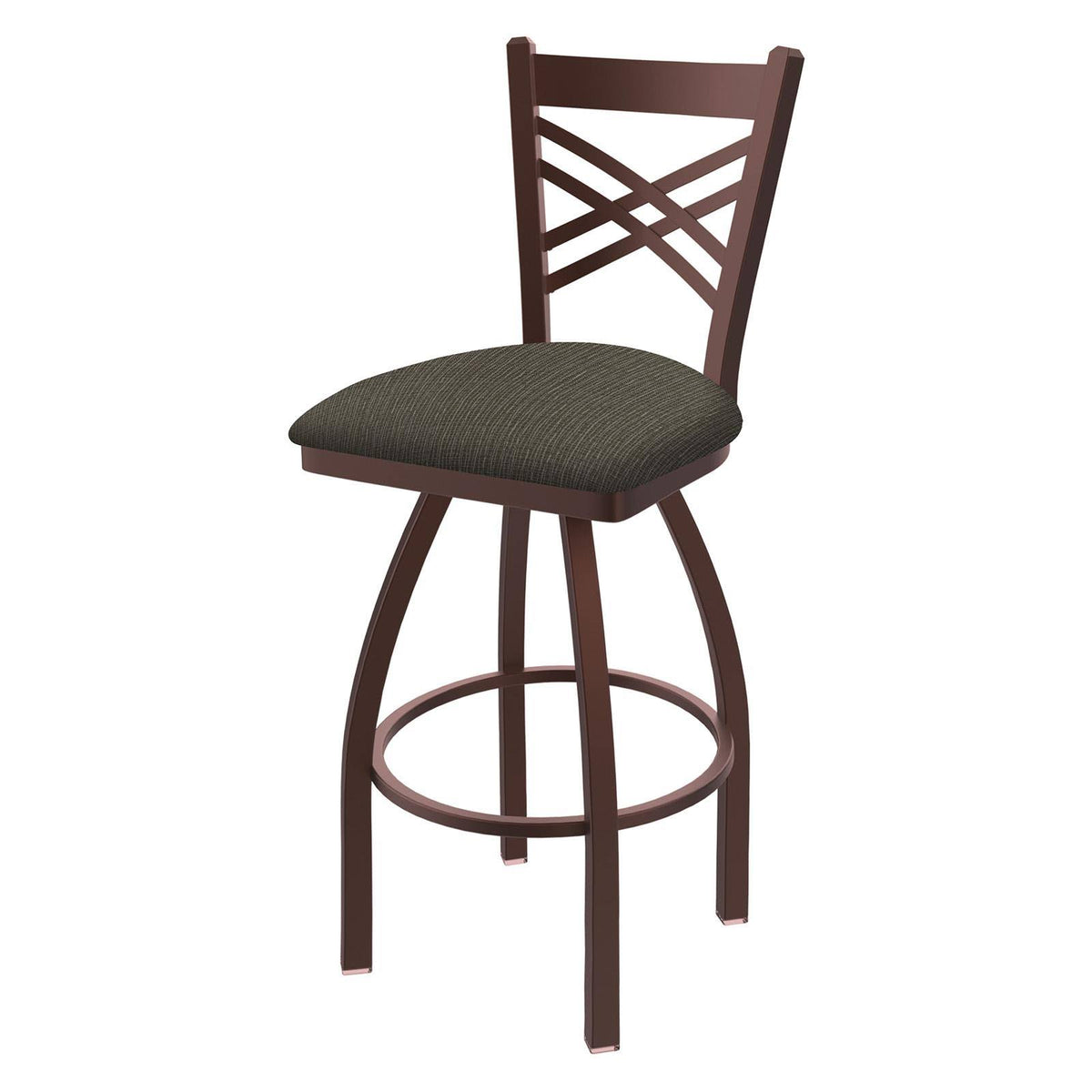 Black Wrinkle Finish Counter Stool with 360 Swivel L235088
