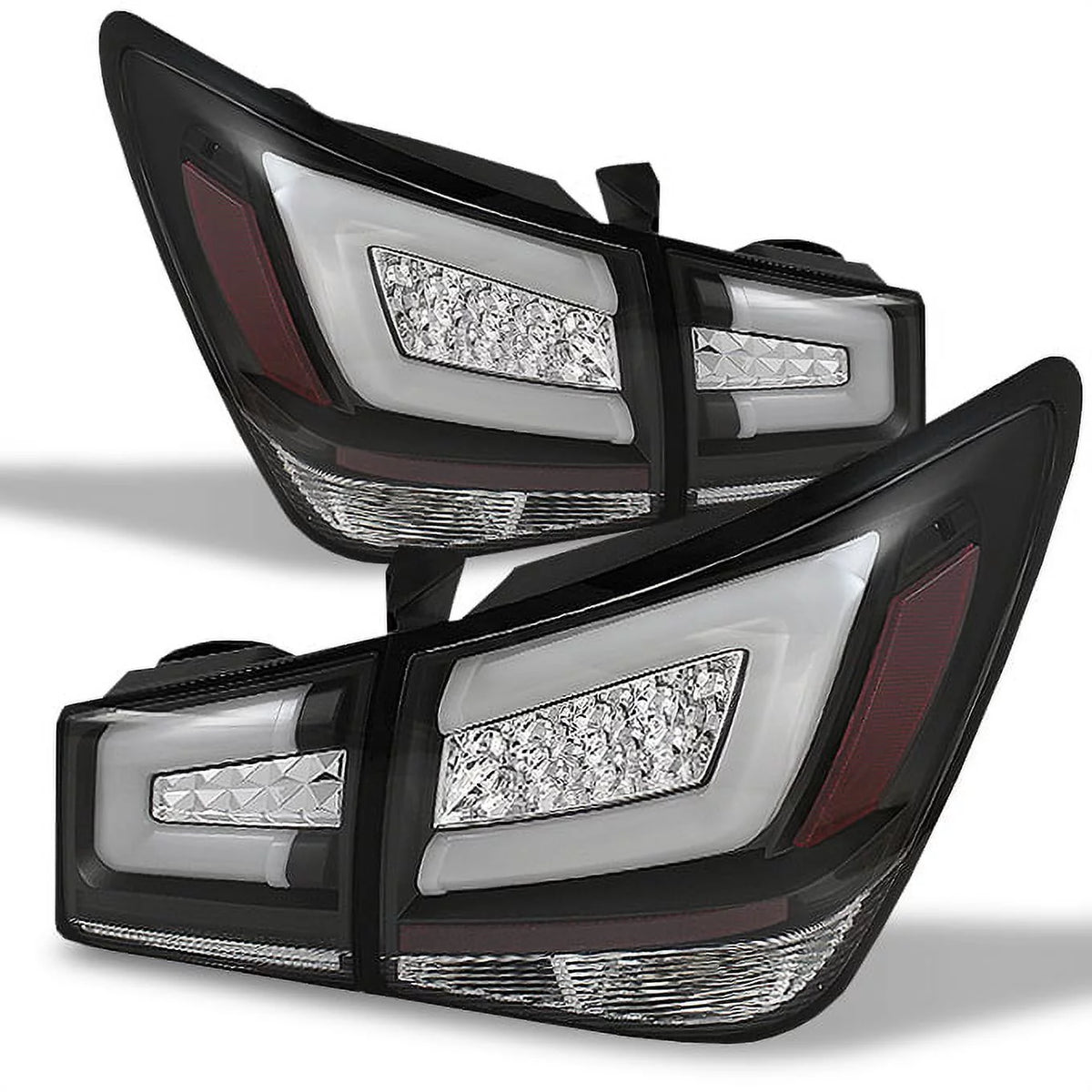 Black Bezel Full LED Tail Lights 4pcs Set Y593961
