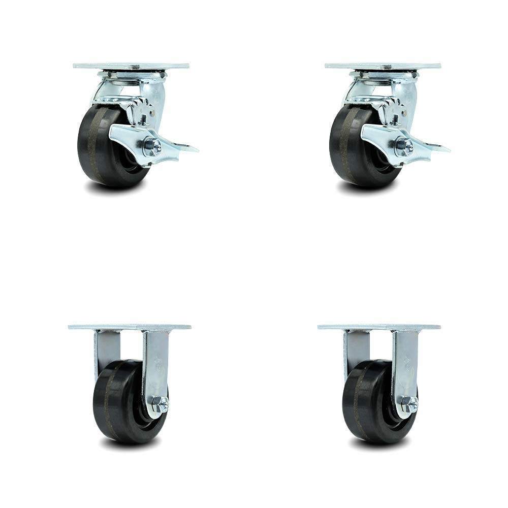 10 Inch Swivel Caster with Semi-Pneumatic Wheel P1952