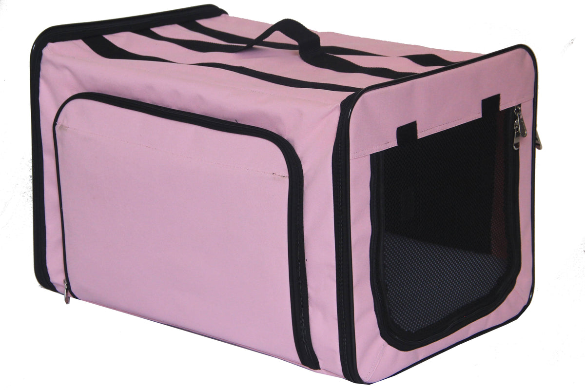Blue Large Collapsible Pet Dog Crate F436