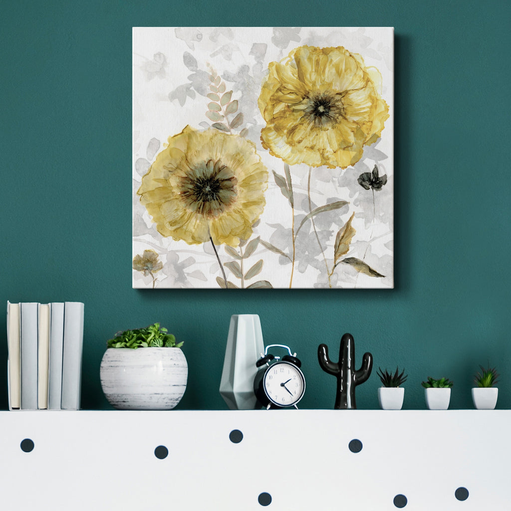 Transparent Gold Gallery Wrapped Canvas 10X10 V393