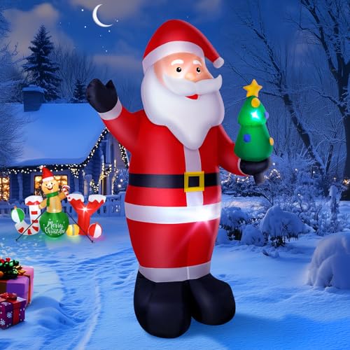 14FT Christmas Inflatable Santa Claus Outdoor Blow Up Yard Decorations with Gift Bags H733484