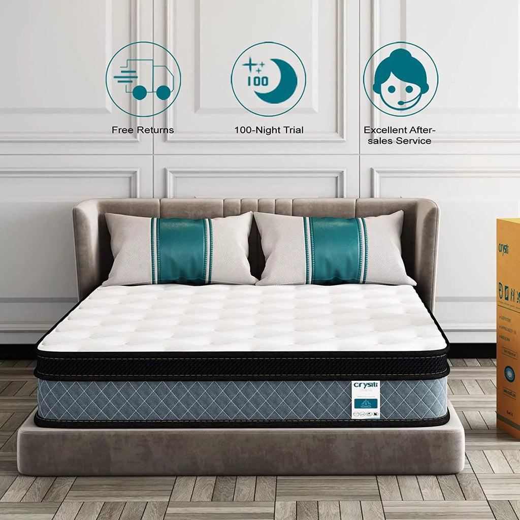 Queen Size Memory Foam Innerspring Hybrid Mattress J99475