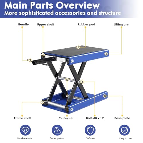 1100 LB Motorcycle Quick Lift Jack Scissor Stand S97482