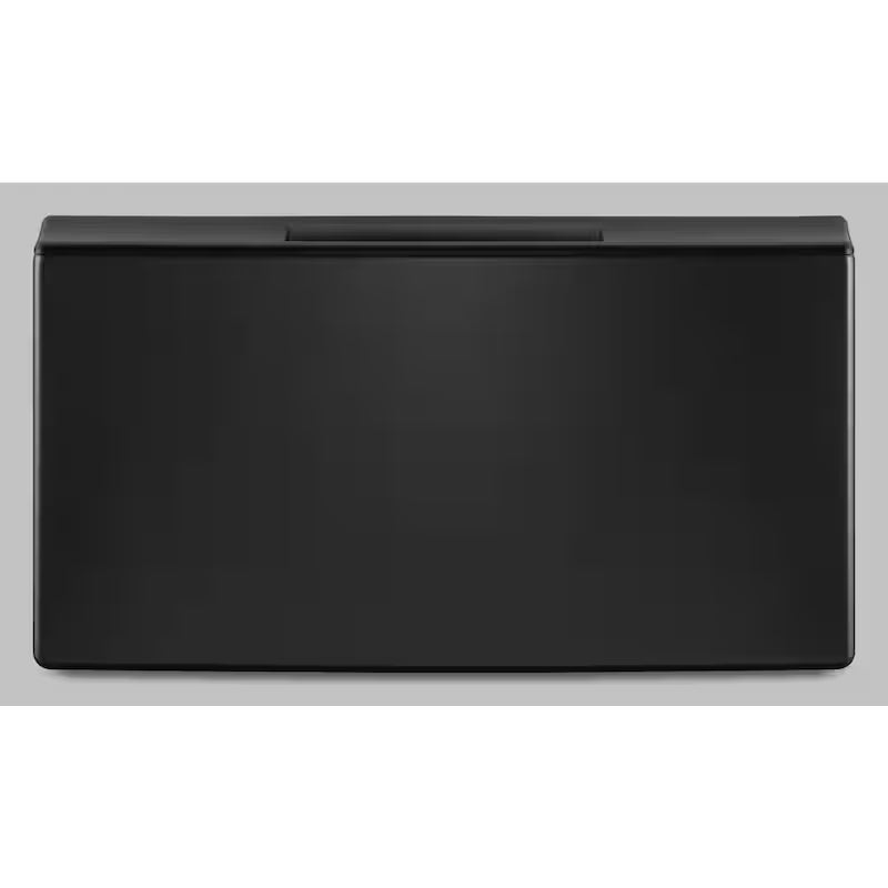 Black Laundry Pedestal with Storage Drawer Q351346