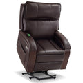 Power Lift Recliner Chair Sofa with Massage and Heat Faux Leather Q399764