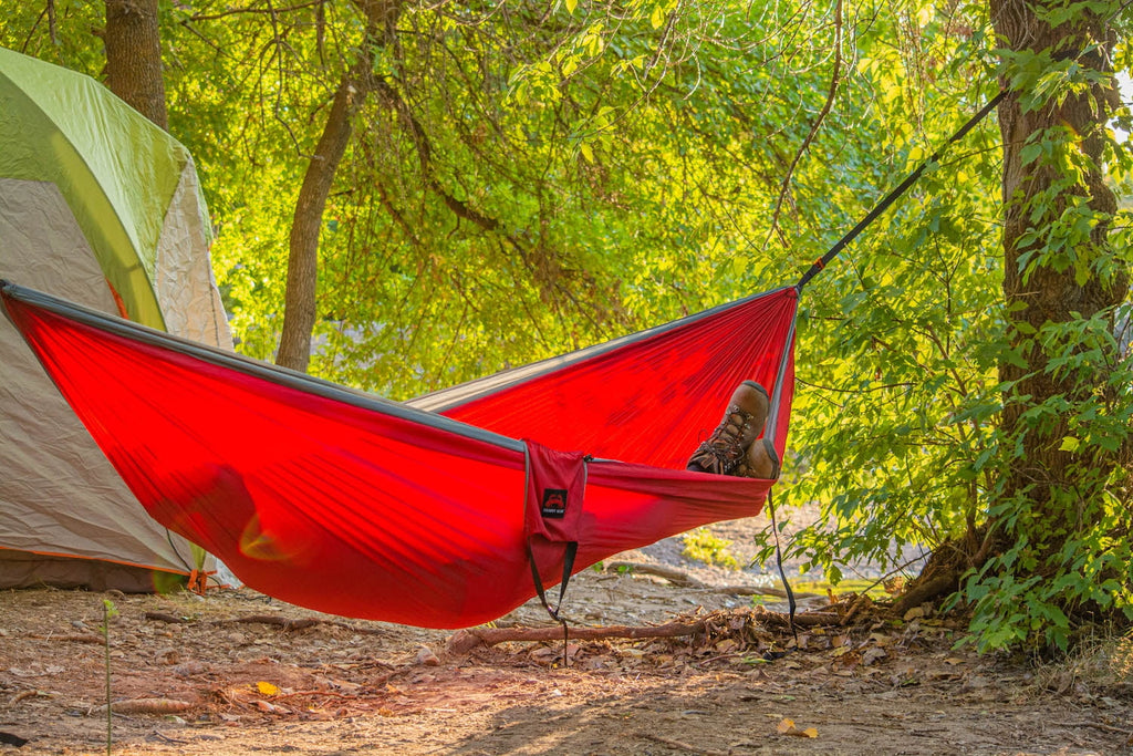 Red Nylon Double Hammock A452103