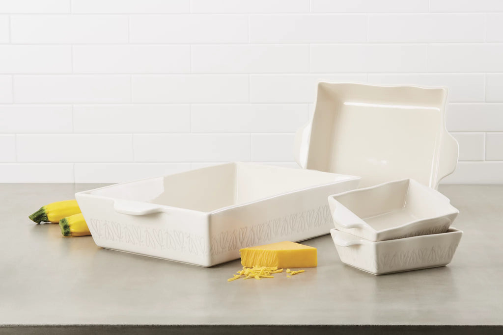 Stoneware Square Baker 8" x 8" Cream C4150