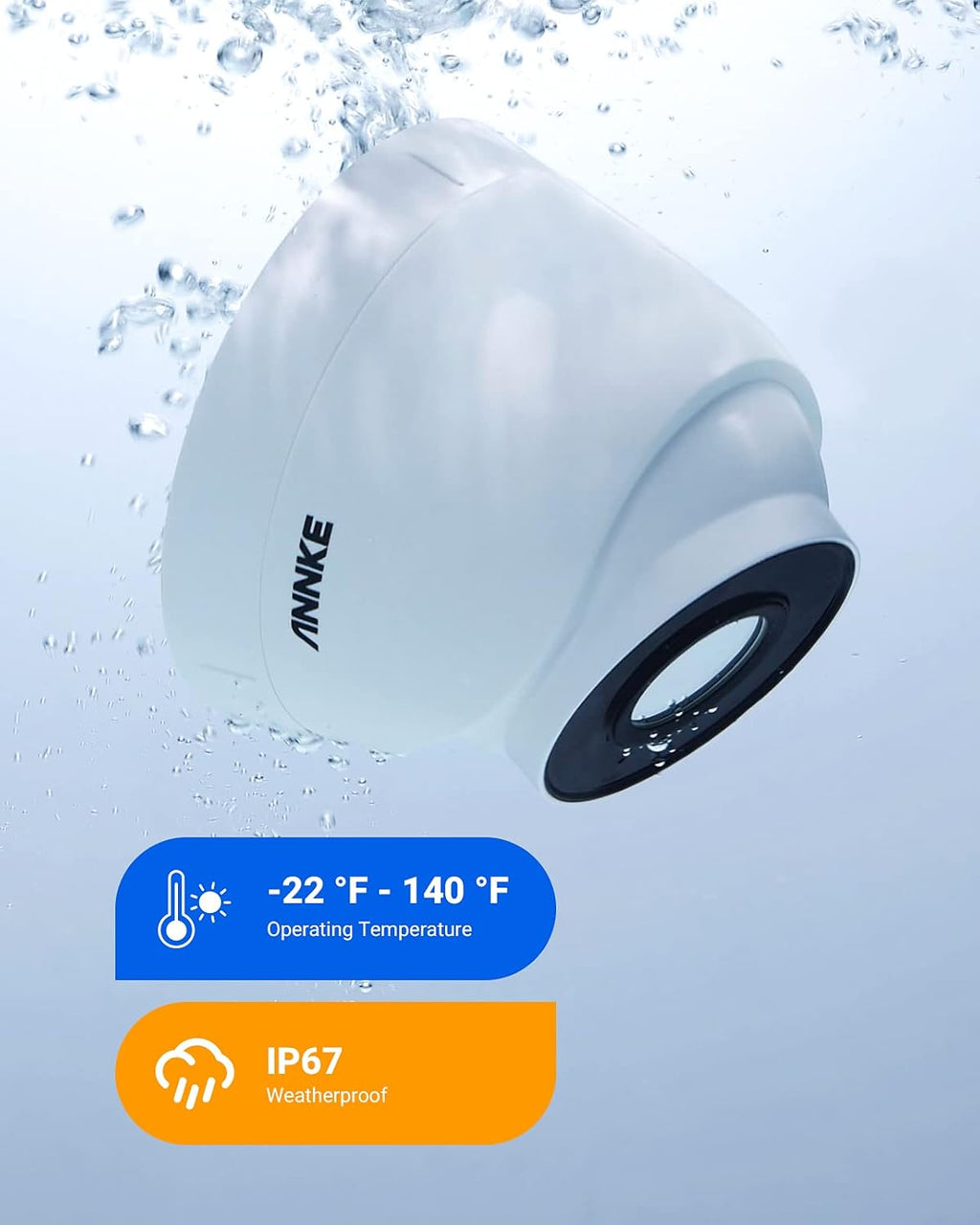 5MP PoE IP Turret Security Camera with Audio M6989