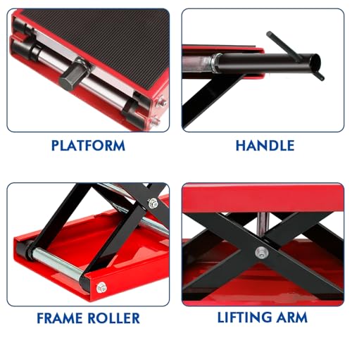 1100 LB Motorcycle Quick Lift Jack Scissor Stand S97482