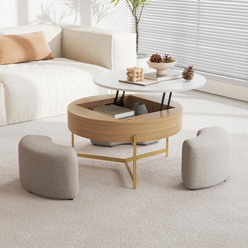 3 in 1 Lift Top Nesting Coffee Table with Storage T6194