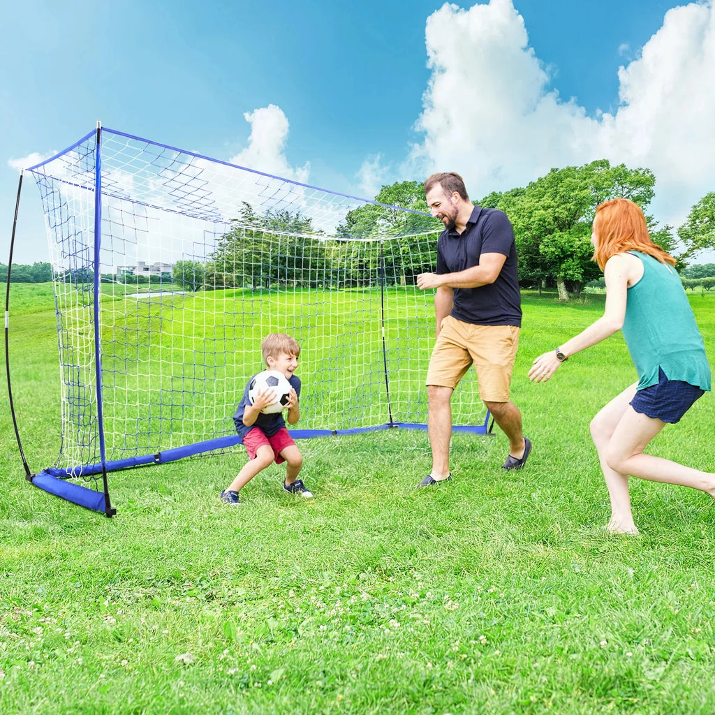Blue 12 ft x 6 ft Portable Soccer Goal E146