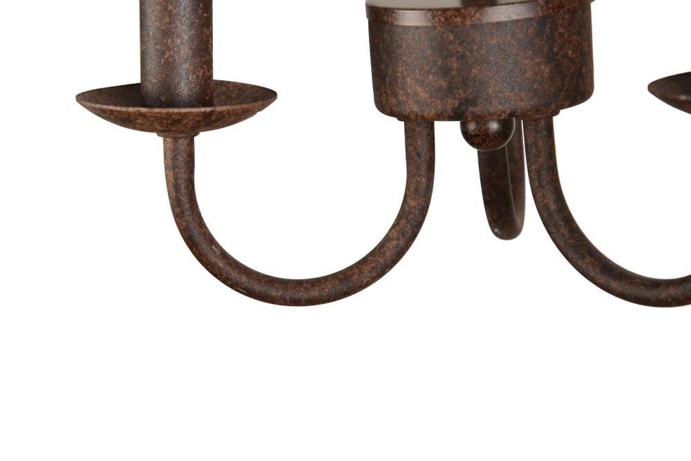 3-Light Weathered Wood Farmhouse Chandelier C7947