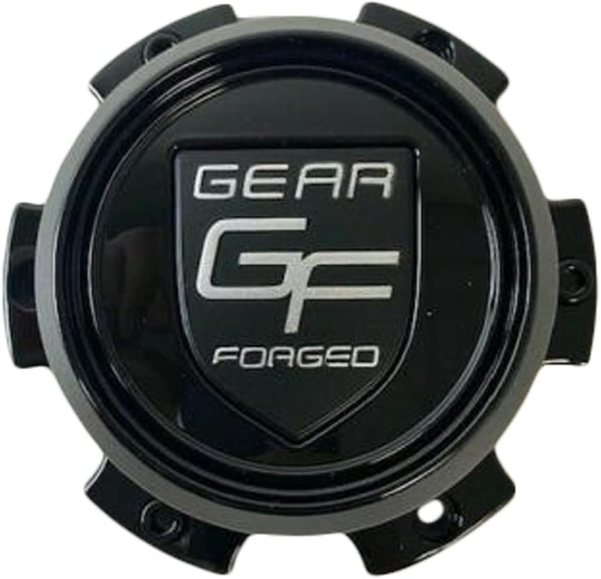 Gloss Black Wheel Center Cap 6 Lug Pack of 2 M608