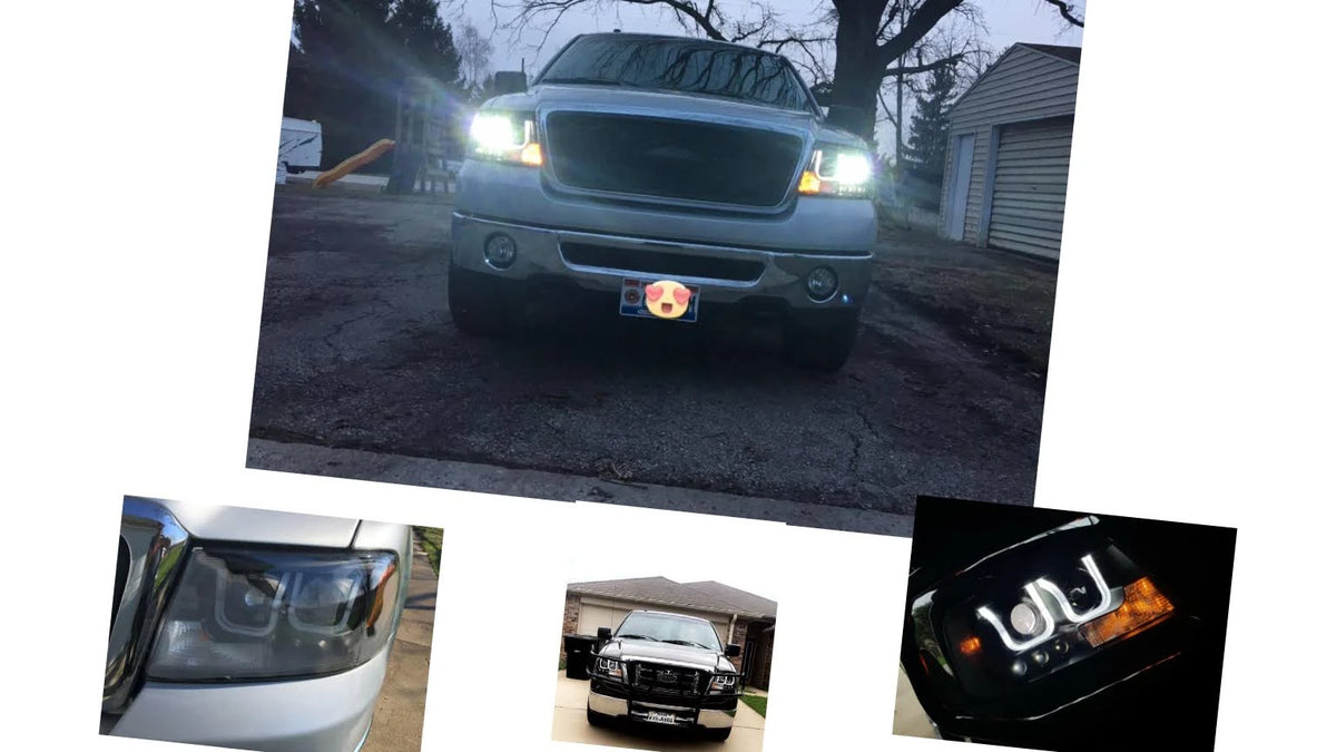 Black Clear Projector Headlights G4196