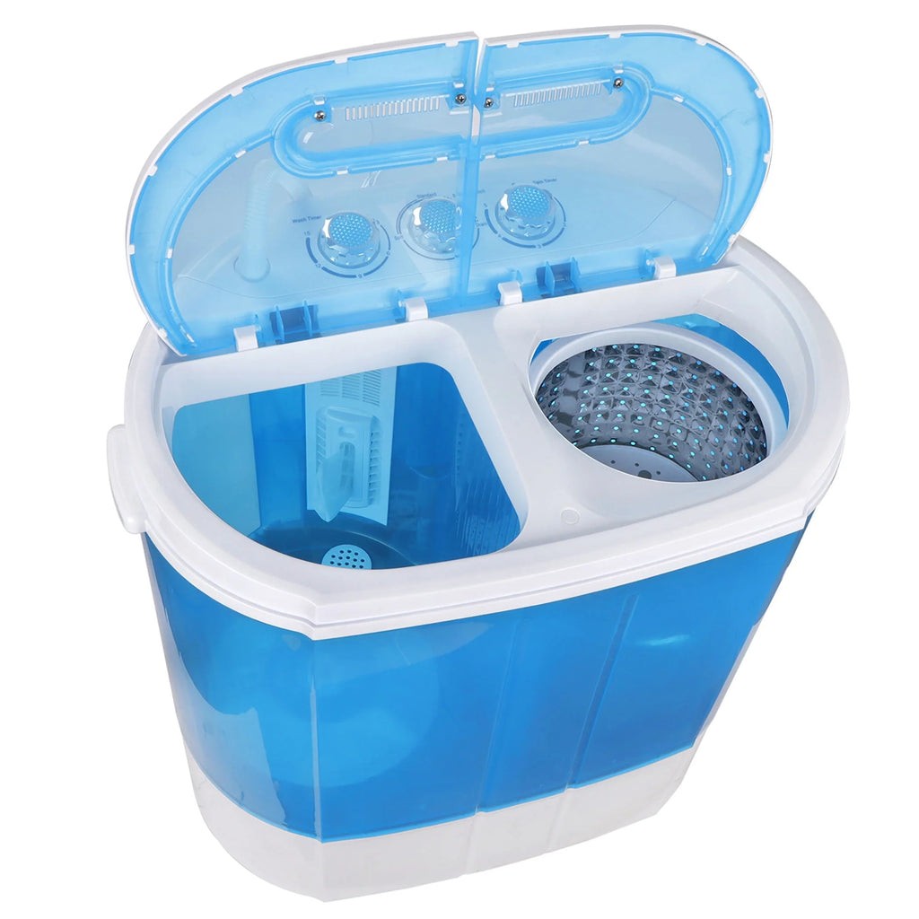 Portable Compact Washer 10lbs Blue White P36125