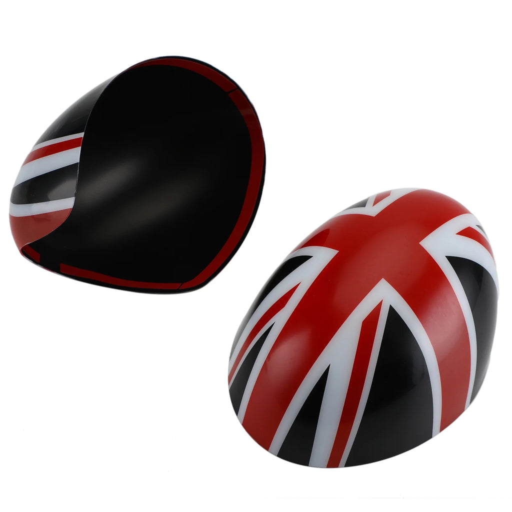 2pcs Black/Red Mirror Covers for MINI Cooper D803