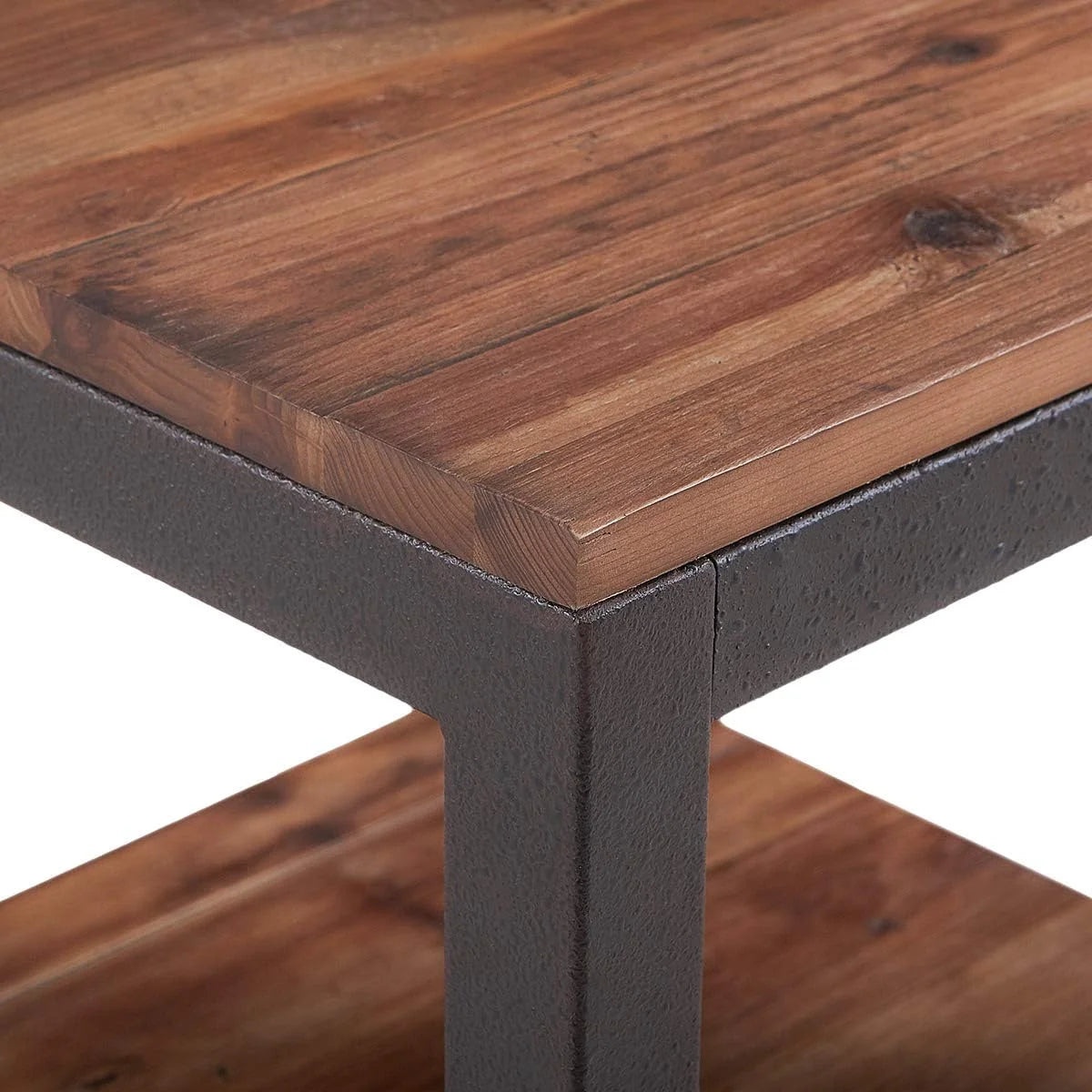 Vintage Industrial Coffee Table with Storage Shelf F42099