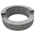 Concrete Romanstack High Back Fire Pit Kit in Cascade Blend, Gray R254349