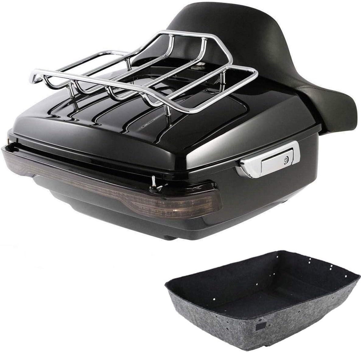 Black Pack Trunk Backrest Speaker Mount Rack P2306