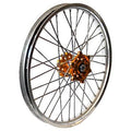 Orange/Silver Rear Wheel Set with Excel Rim H30810