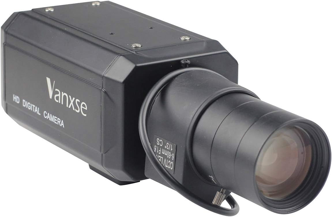 CCTV 1/3 CCD HD 960H Auto Iris 6-60mm F1.6 Varifocal Lens Bullet Box Camera Pack of 2 R83084