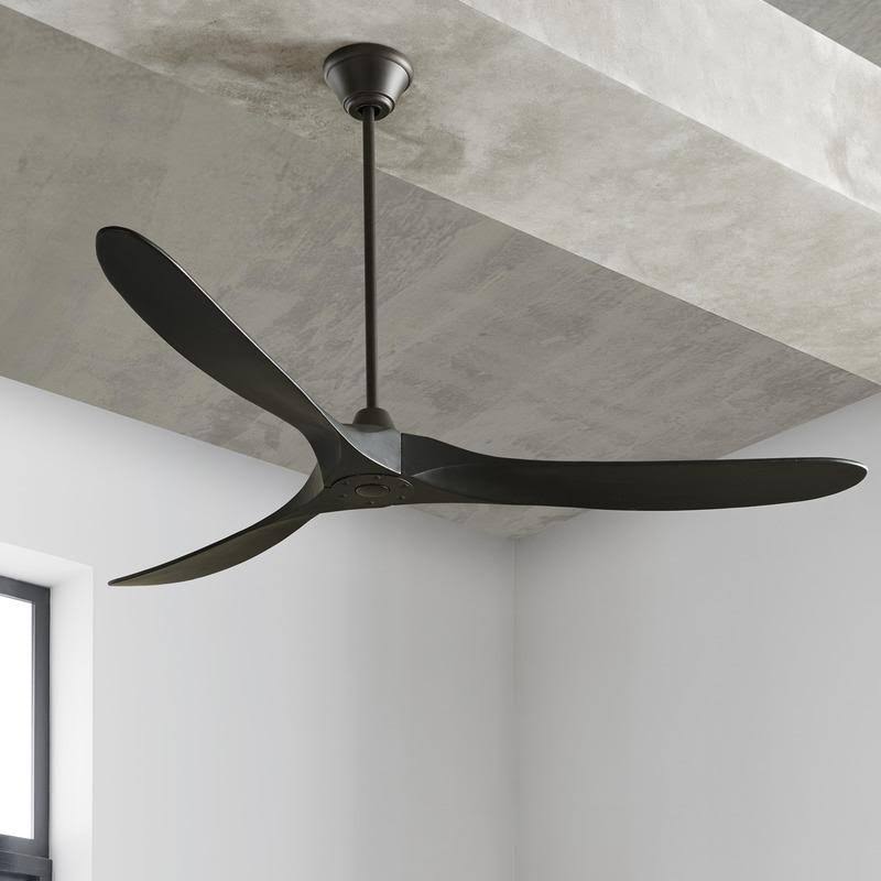 Matte Black Ceiling Fan K74308