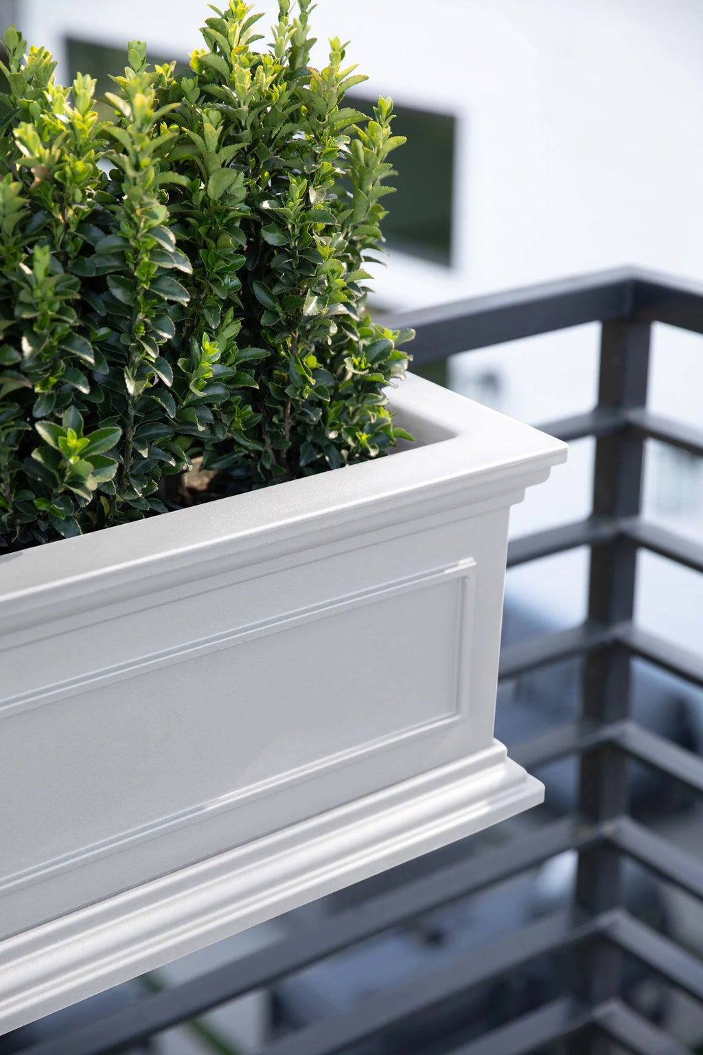 White 36" Railing Window Box Planter E77082