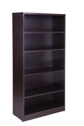 5 Shelf Bookcase Mocha Q1347