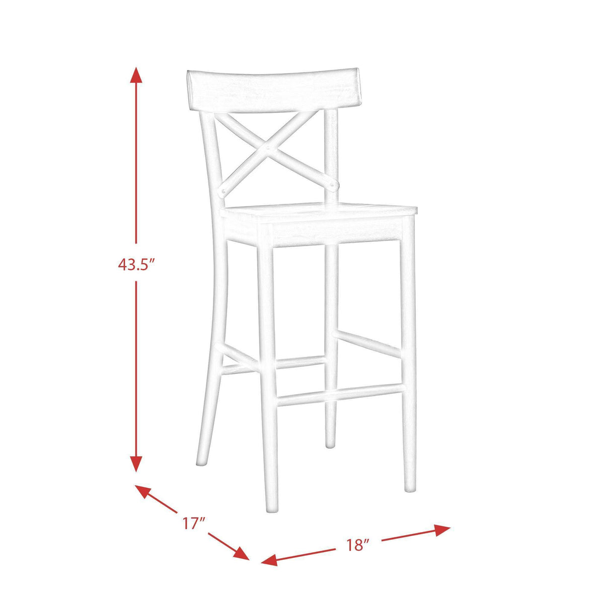30 inch Brown Bar Stool F85418