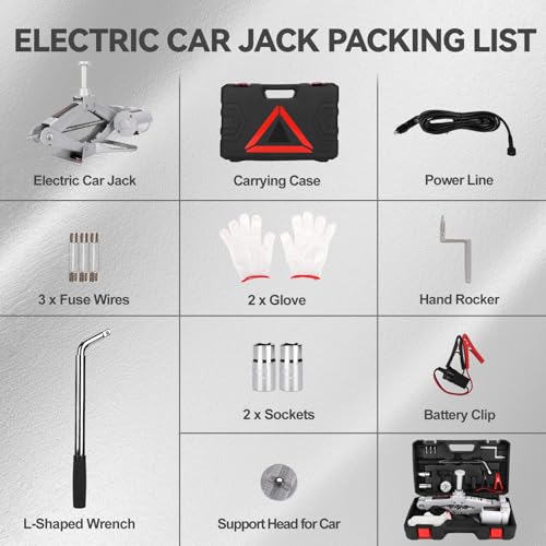 3Ton 12V Electric Scissor Car Jack P96525